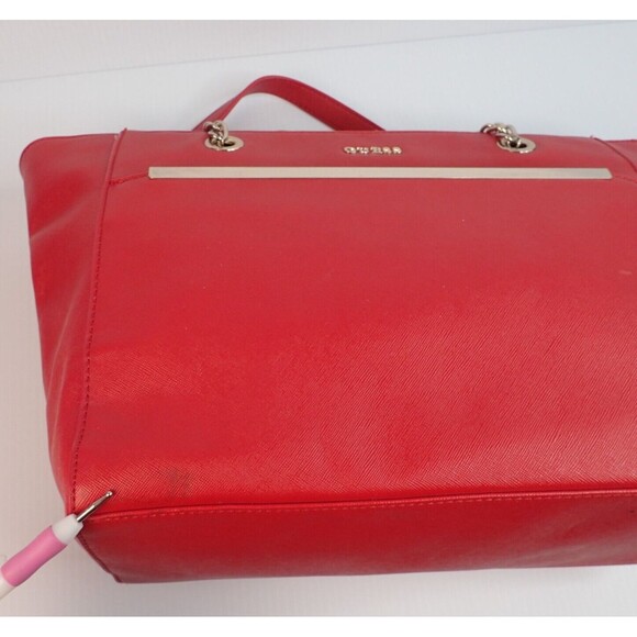 GUESS Red Tote Bag Purse Alessandra 15GF-325 With Tag - Picture 8 of 16